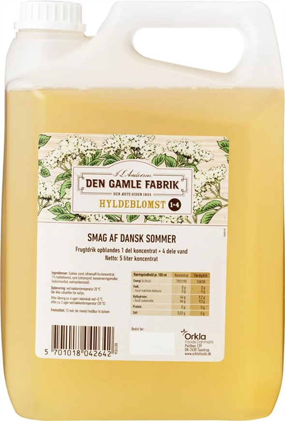 Hyldeblomstdrik 1+4 5 liter
