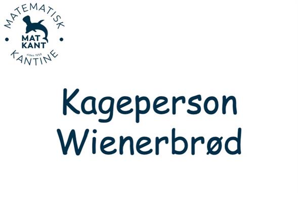 Kageperson - Wienerbrød