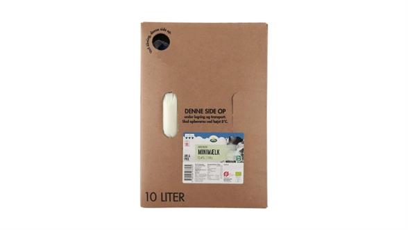 Minimælk bag-in-box med låg 0,4% Øko