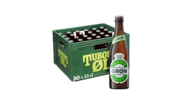 Grøn Tuborg 30 fl 33 cl