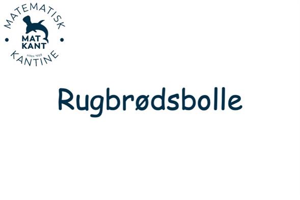 Rugbrødsbolle