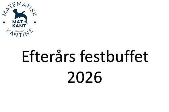 Efterårs festbuffet 2026